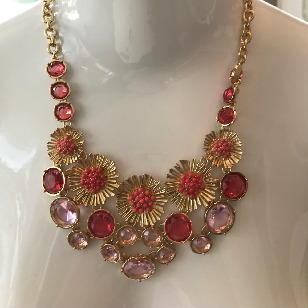 Talbots necklace makes a statement w/ pop of pink!